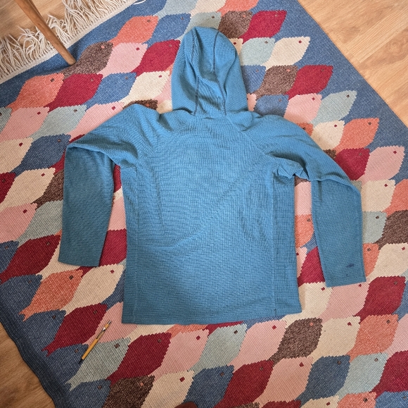 Melanzana Micro Grid Hoodie Marine Men's M - Picture 6 of 8